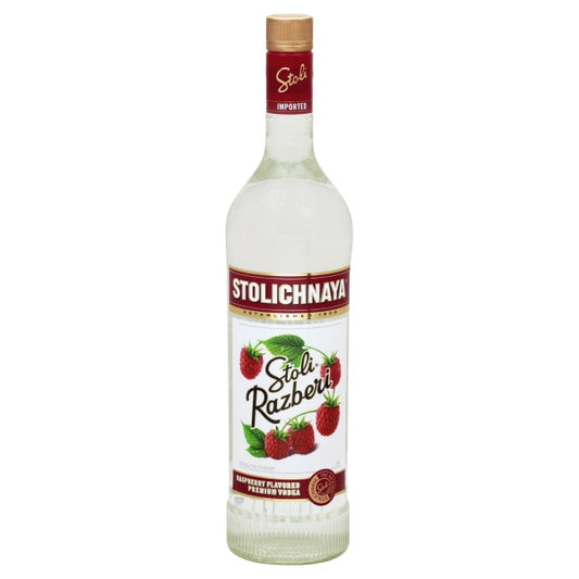 STOLICHNAYA RAZBERI VODKA 1L