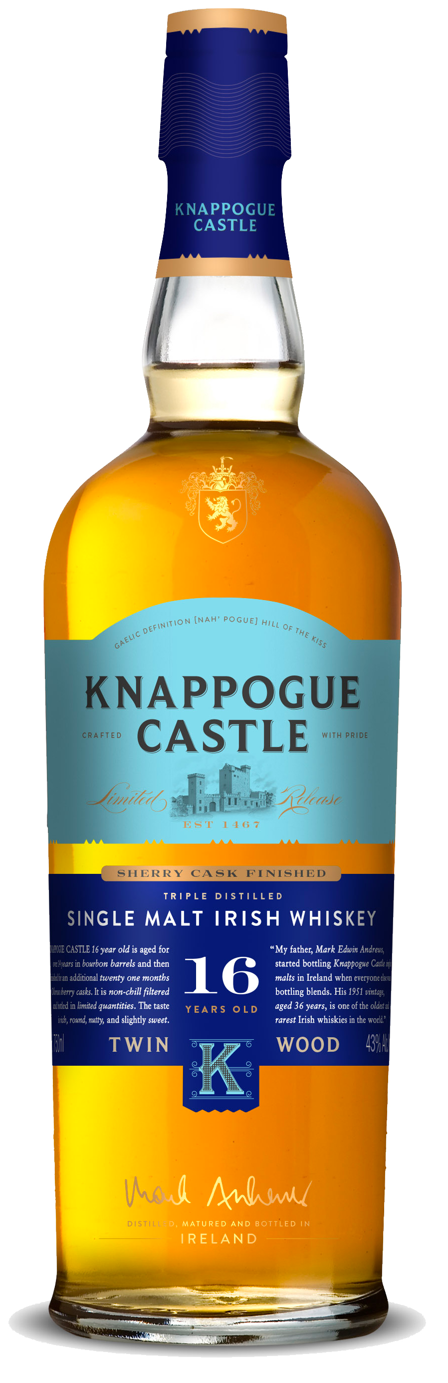 Knappogue Castle 16 Year Old Irish Whiskey