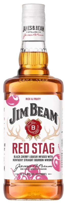 Jim Beam Red Stag Black Cherry Bourbon Whiskey 65 Proof
