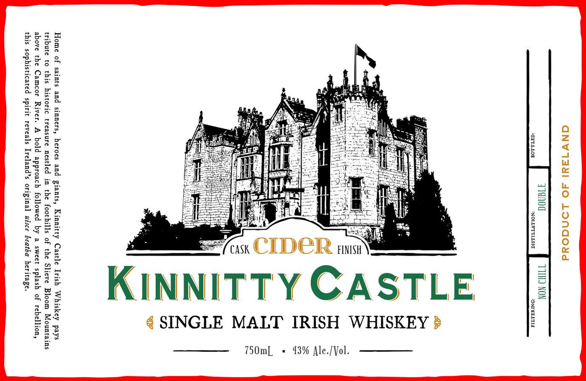 Kinnitty Castle Cider Cask Finish Single Malt Irish Whiskey