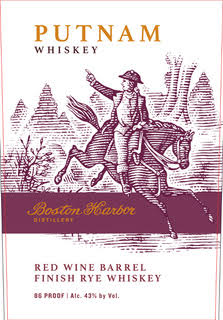 Boston Harbor Putnam New England Red Wine Barrel Finish Straight Rye Whiskey 86 Proof