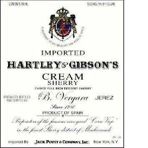 Hartley & Gibson Cream Jerez-Xérès-Sherry