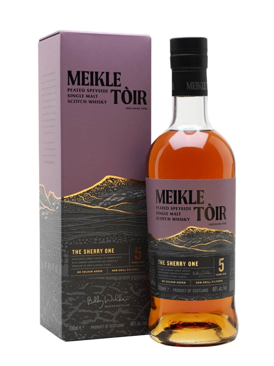 MEIKLE TOIR SINGLE MALT SCOTCH WHISKY THE SHERRY ONE 750ML