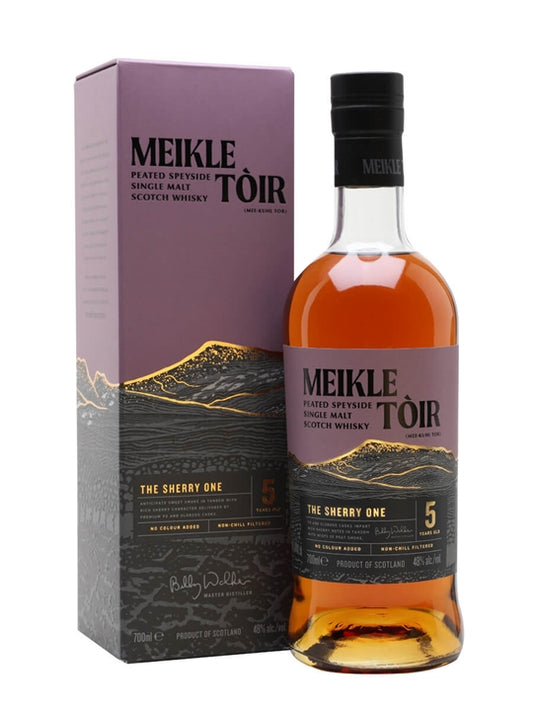 MEIKLE TOIR SINGLE MALT SCOTCH WHISKY THE SHERRY ONE 750ML