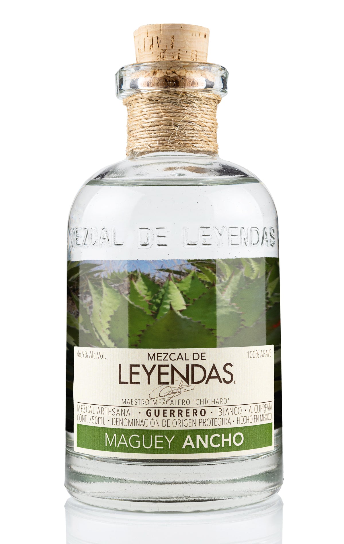 Mezcales de Leyenda Cupreata Maguey Ancho 100% Agave Mezcal Artesanal 92 Proof