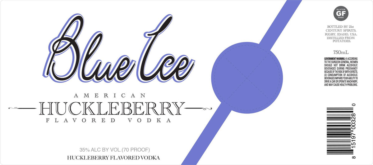 Blue Ice American Huckleberry Flavored Vodka