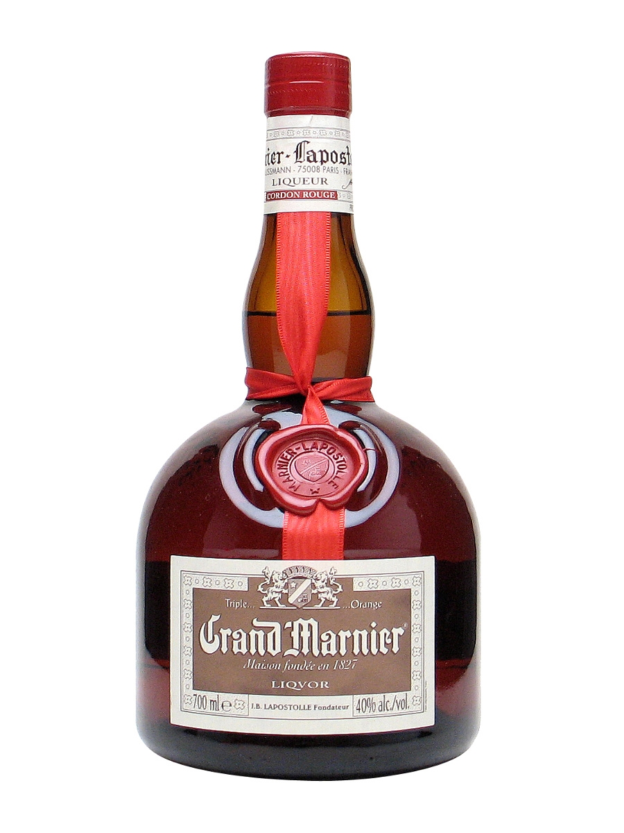 Grand Marnier Cordon Rouge Liqueur (with Glasses)