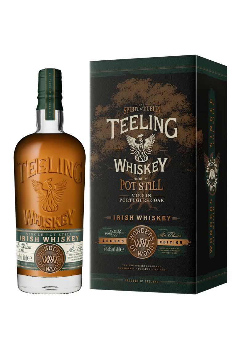 Teeling Whiskey Second Edition Single Pot Still Wonders Of Wood Virgin Portuguese Oak Irish Whiskey