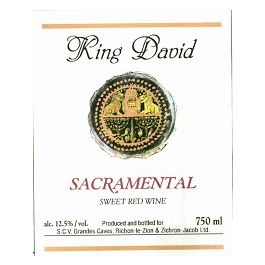 Carmel King David Sacramental Mevushal